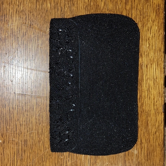 Vintage Small Beaded Cluch Bag 5"x8" - Picture 6 of 8